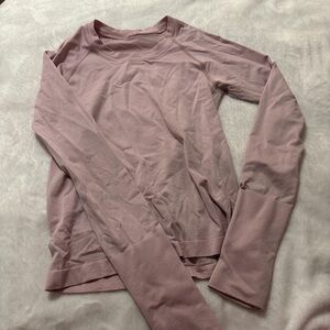 lululemon athletica Blush Long Sleeve Top